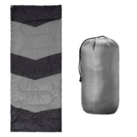 Lightweight Sleeping Bag for Backpacking, Hiking, Waterproof Compact Envelope Sleeping Bag for Cold & Warm Weather, Gray