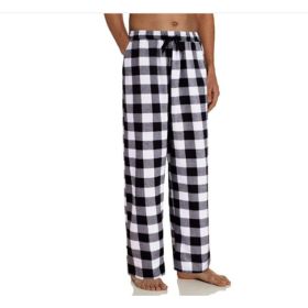Women's Stretch Plaid Casual Pants With Pockets (Option: White-M)
