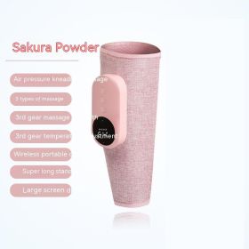 Automatic Heating Kneading Leg Massage Machine (Option: Single Leg Pink-English Manual)
