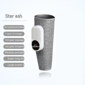 Automatic Heating Kneading Leg Massage Machine (Option: Single Leg Gray-English Manual)