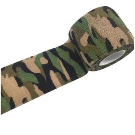 Camouflage Non-woven Elastic Bandage (Self-adhesive) (Option: 8style-5cm-1pc)