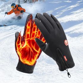 Anti-Slip Waterproof Thermal Winter Gloves for Men and Women (size: XL)